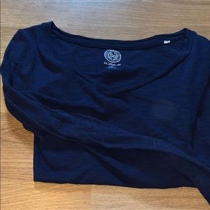 Navy burnout long sleeve